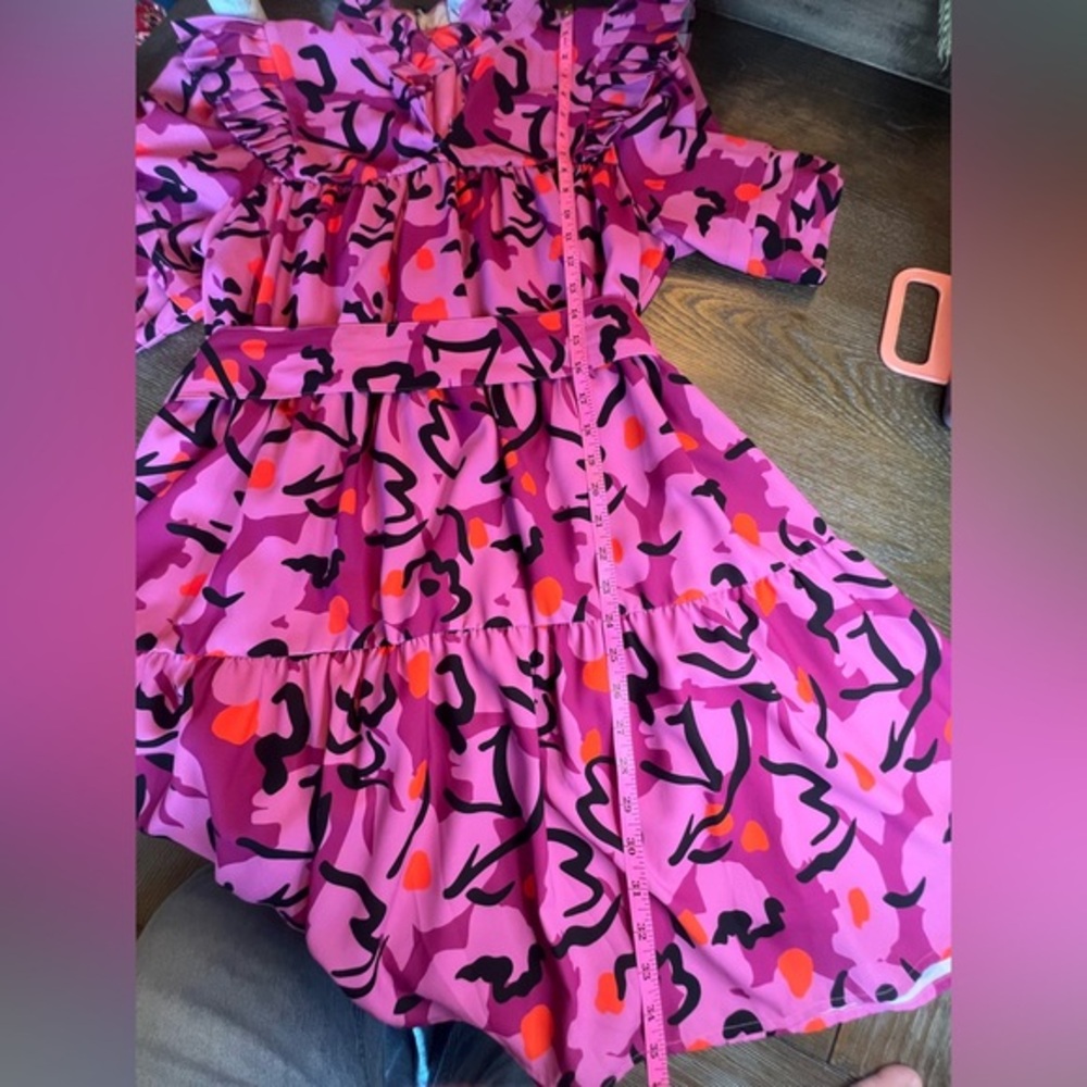 Crosby by Mollie Burch Pink Maisie Dress in Expressive Floral Size Large - Picture 10 of 11